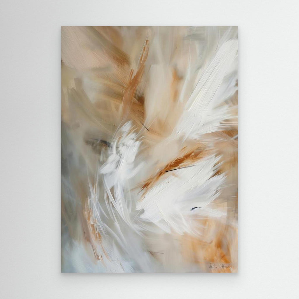 Aerial Gestures 14 abstract feather composition fine art print unframed