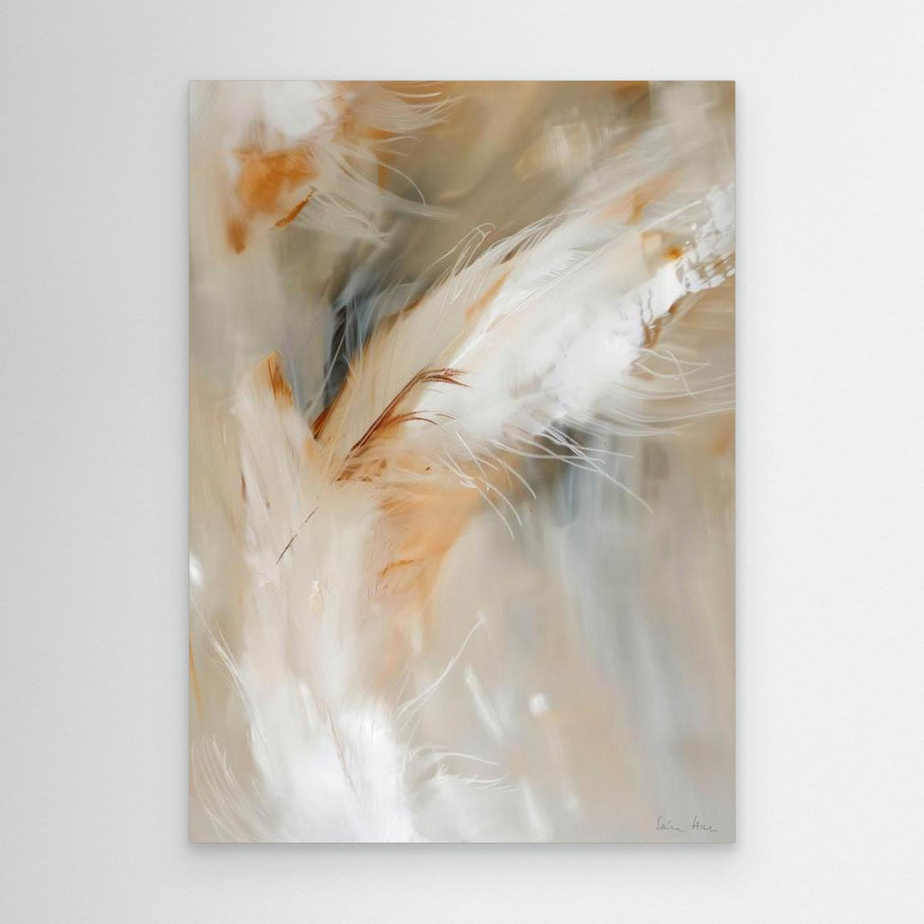 Aerial Gestures 16 abstract feather composition fine art print unframed