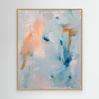 Drift Fields 06 abstract colour field painting fine art print oak frame
