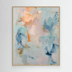 Drift Fields 07 abstract colour field painting fine art print oak frame