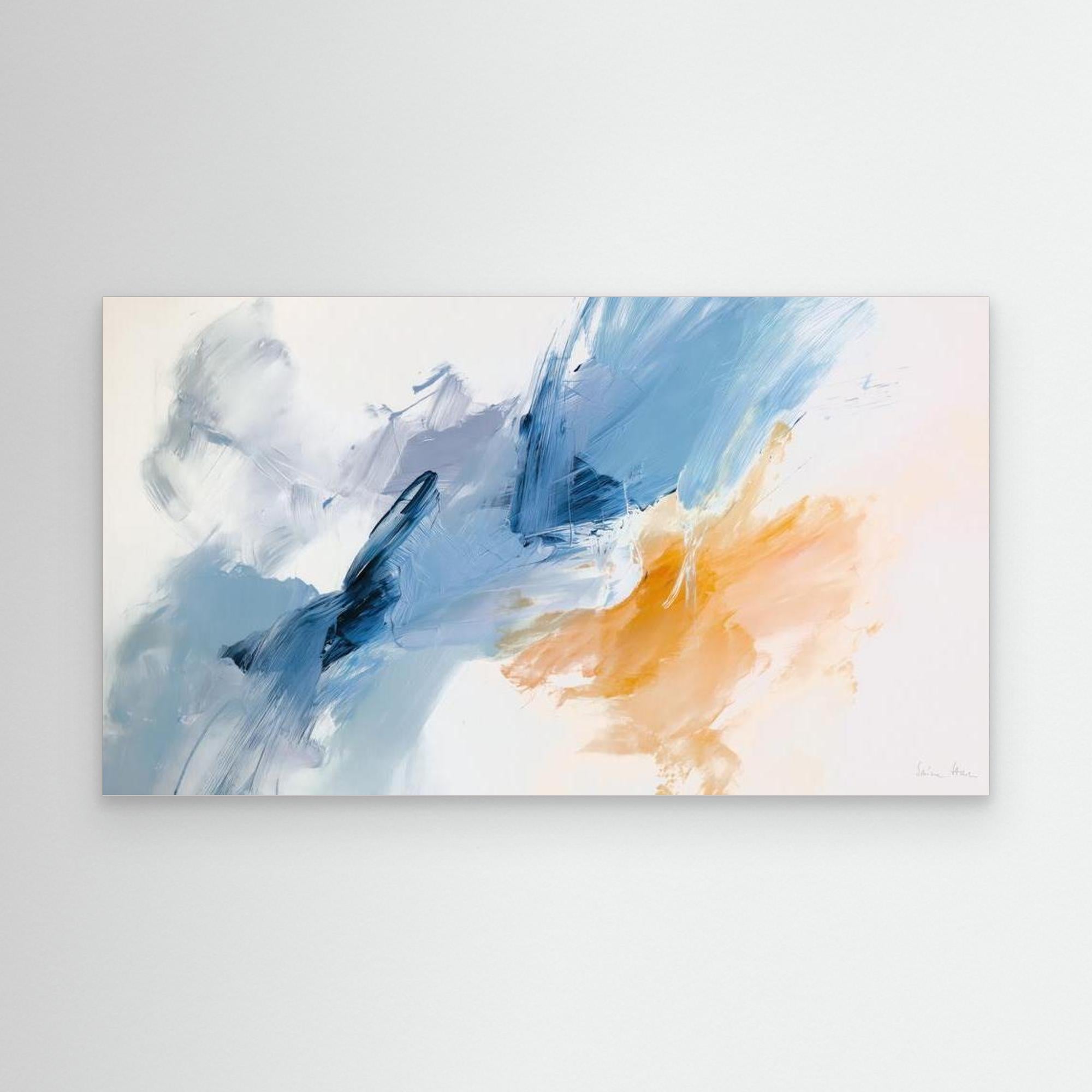 Shear Line 01 contemporary abstract painting fine art print unframed