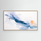 Shear Line 04 contemporary abstract painting fine art print oak frame 