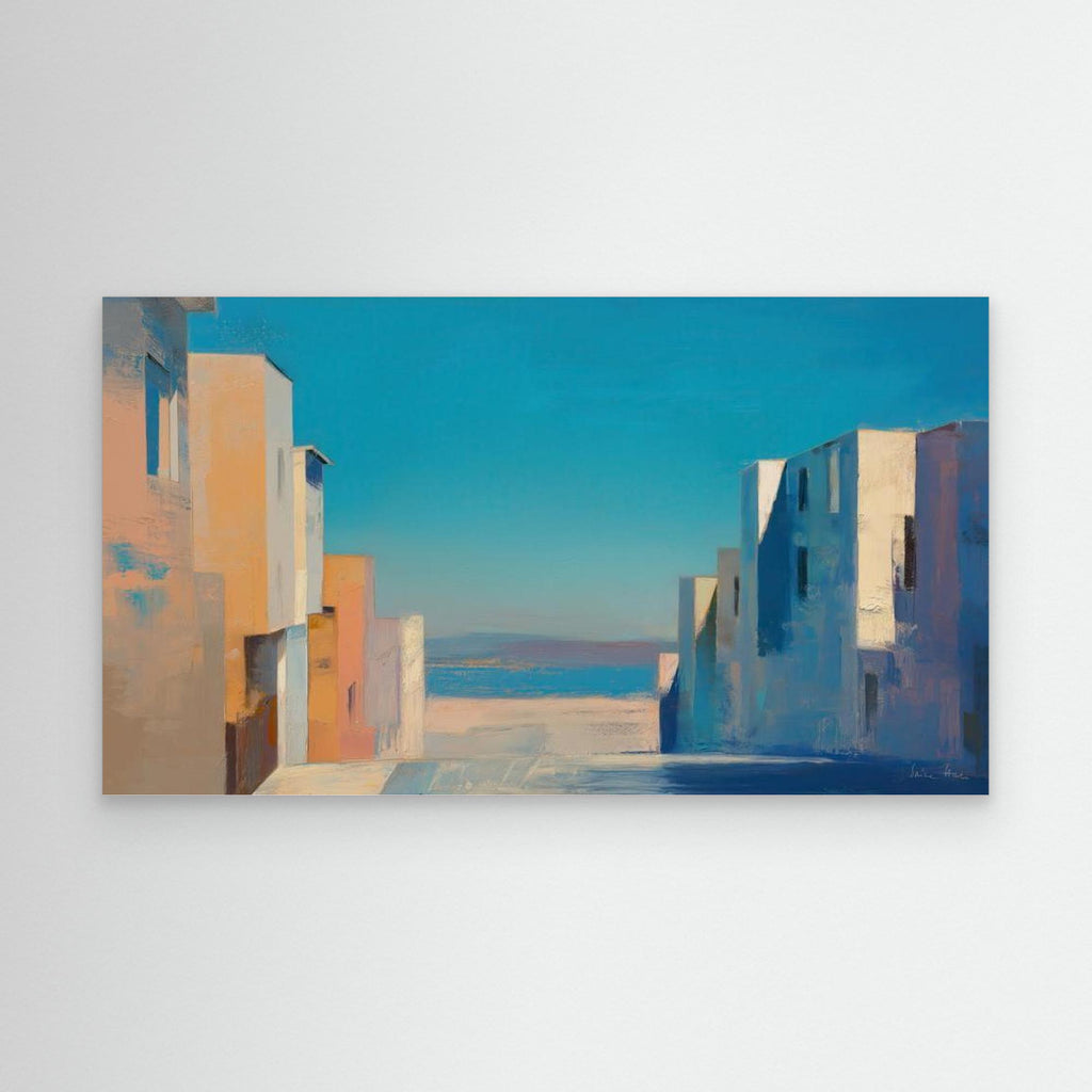 Utopia Walks 15 architectural abstract landscape fine art print unframed