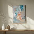 Drift Fields 01 abstract colour field artwork interior wall mockup