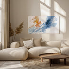 Shear Line 03 abstract artwork canvas print interior mockup