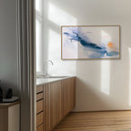 Shear Line 04 abstract artwork canvas print interior mockup