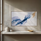 Shear Line 05 abstract artwork canvas print interior mockup
