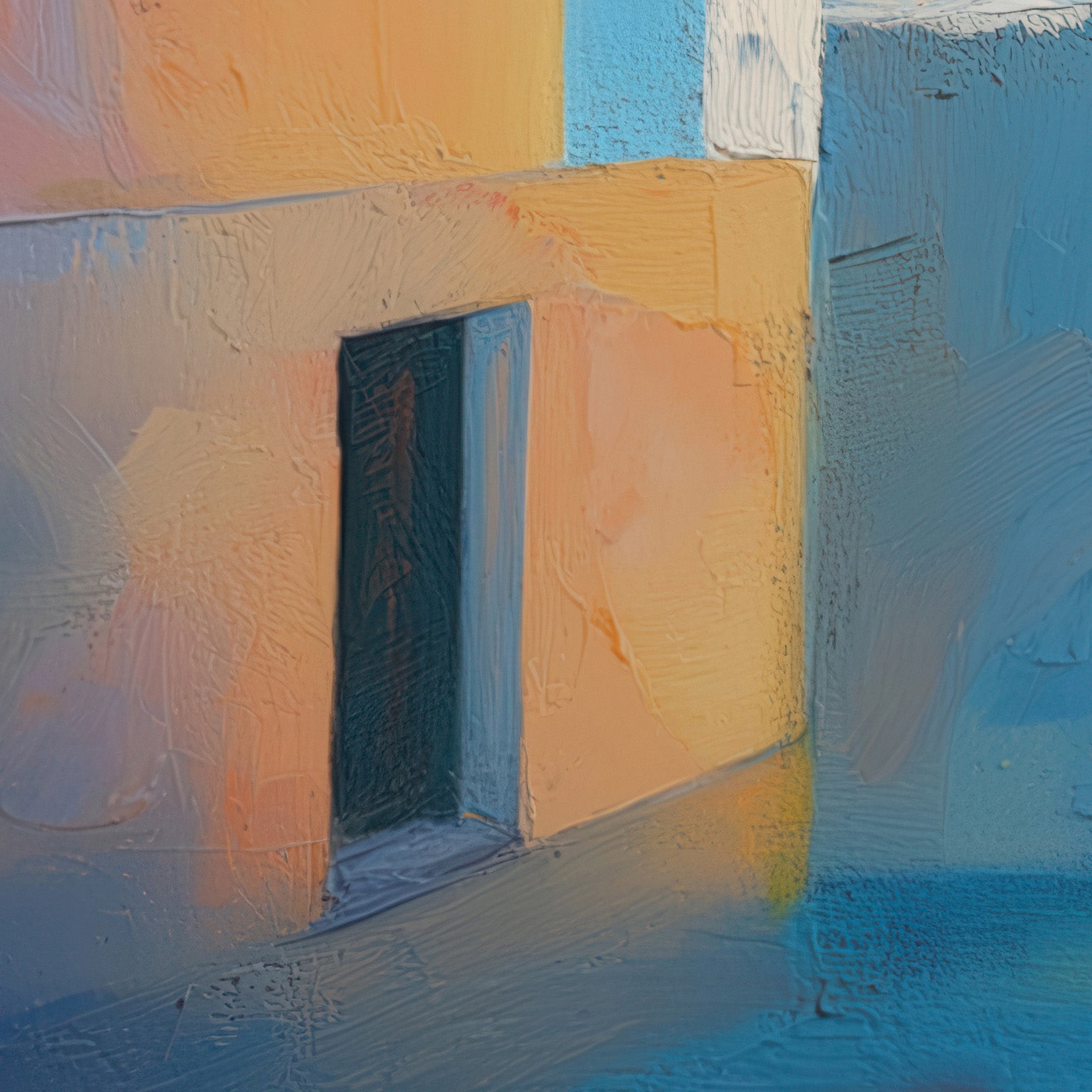 Utopia Walks 01 abstract landscape painting texture detail