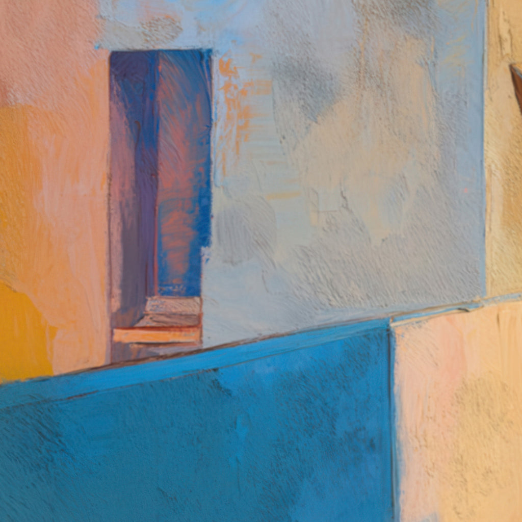 Utopia Walks abstract landscape painting texture detail