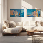 Utopia Walks 04 architectural abstract artwork interior mockup