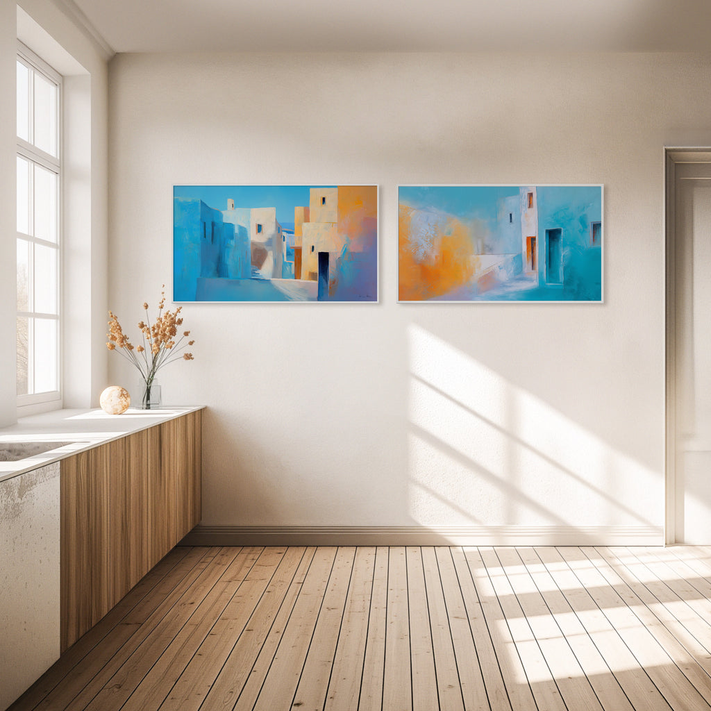 Utopia Walks 06 21 architectural abstract artwork interior mockup