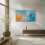 Utopia Walks 06 architectural abstract artwork interior mockup