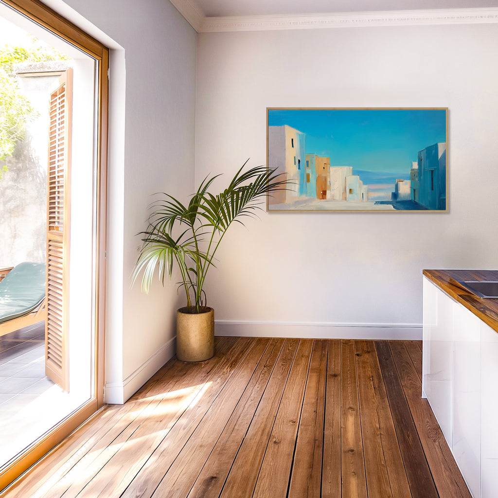 Utopia Walks 17 architectural abstract artwork interior mockup