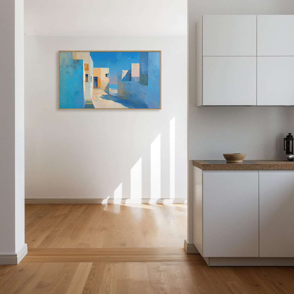 Utopia Walks 20 architectural abstract artwork interior mockup