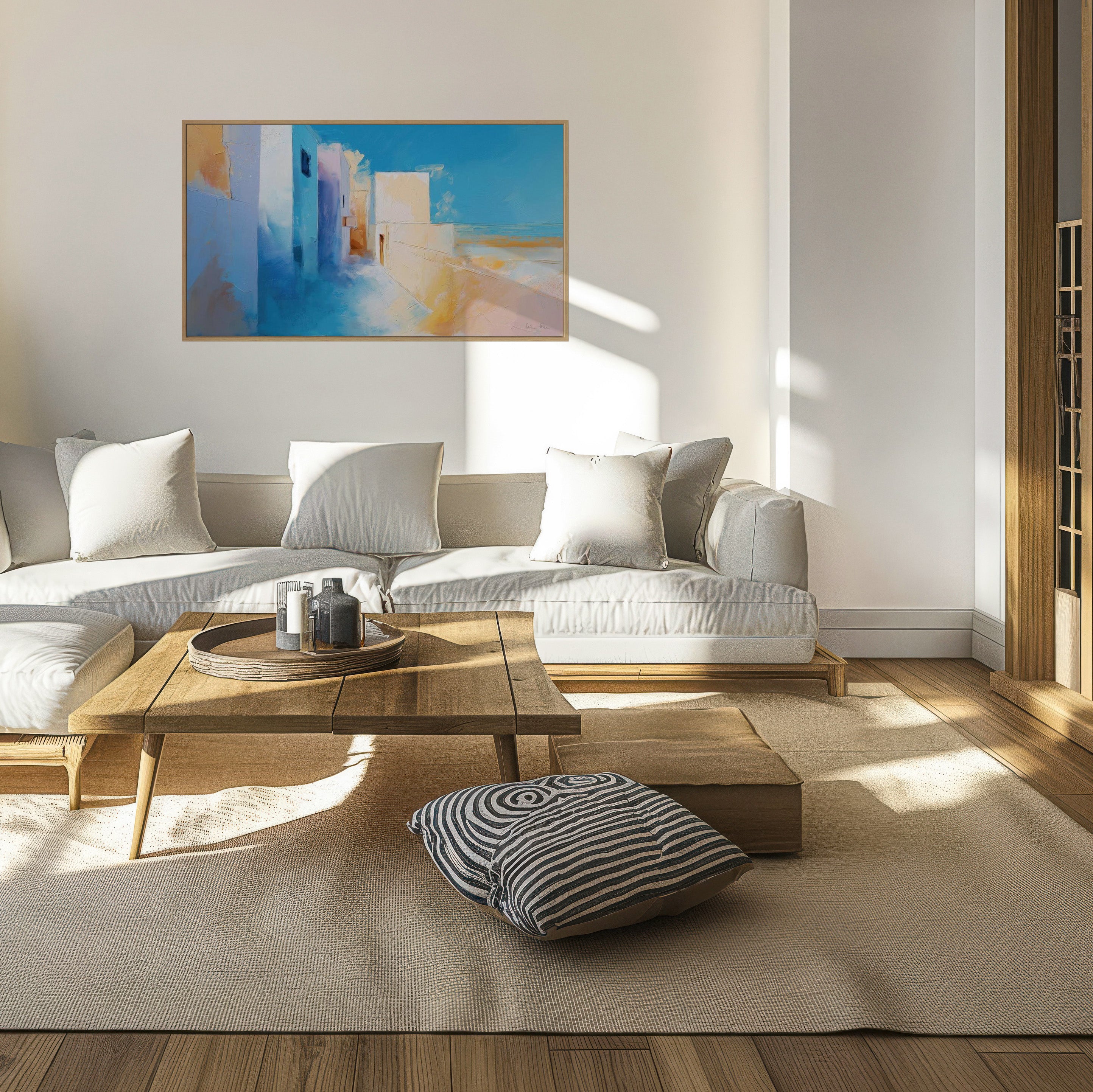 Utopia Walks 23 architectural abstract artwork interior mockup